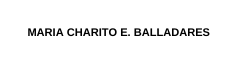 MARIA CHARITO E BALLADARES