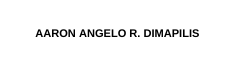 Aaron Angelo R Dimapilis